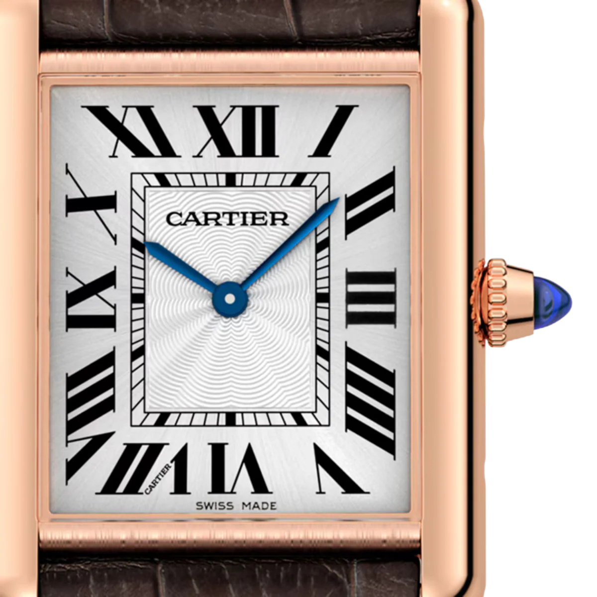 Cartier Tank - Brown Strap