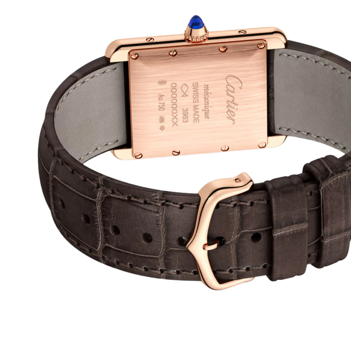 Cartier Tank - Brown Strap