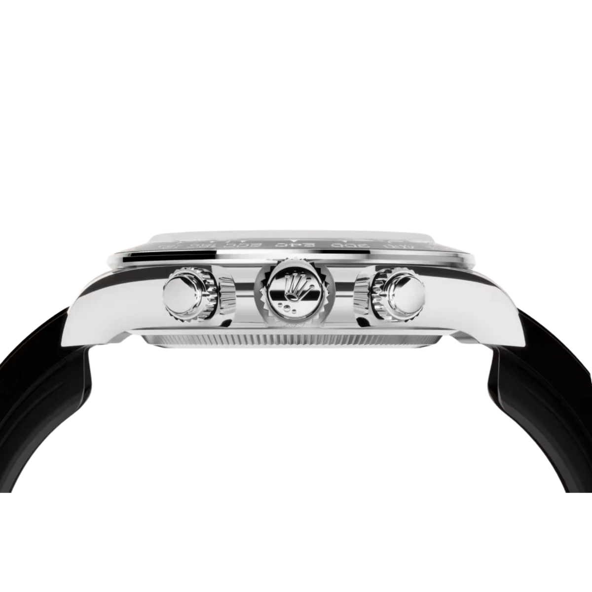 Rolex Cosmograph Daytona-40mm ( Black Rubber Strap )