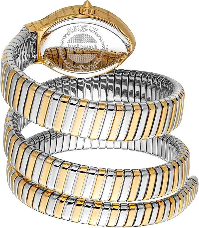 Just Cavalli Signature Snake Quartz Grey Women's Watch – Model JC1L248M0055