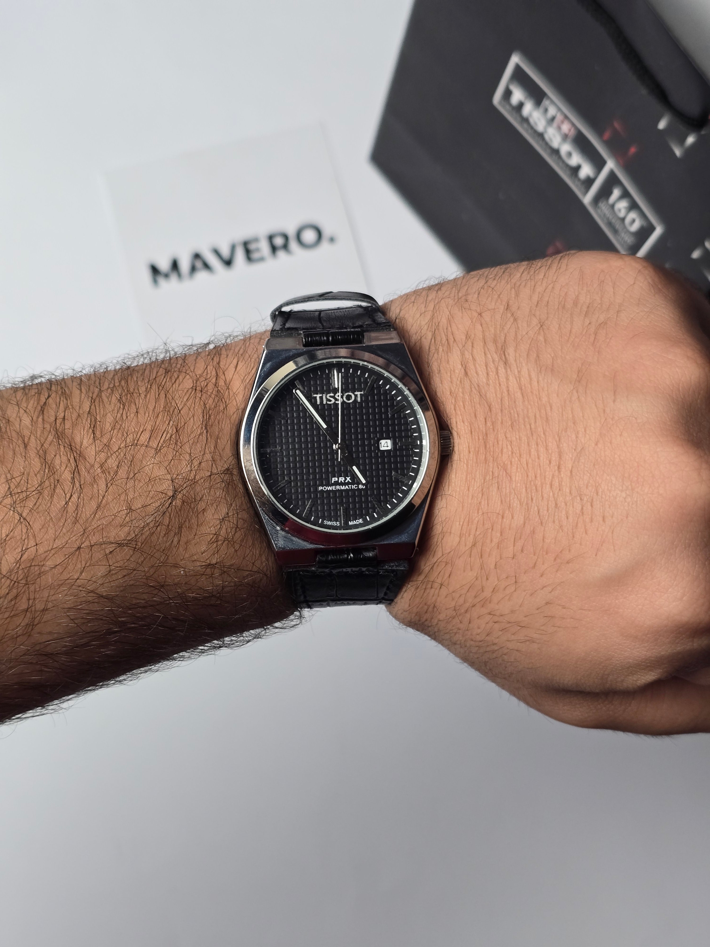 Tissot PRX leather Black