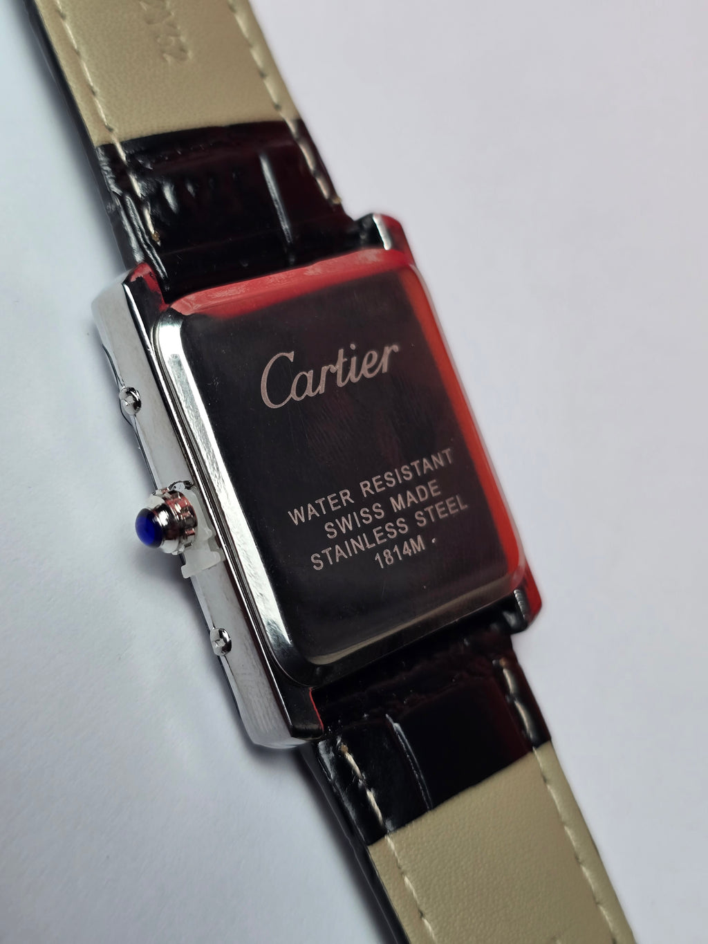 Cartier tank leather