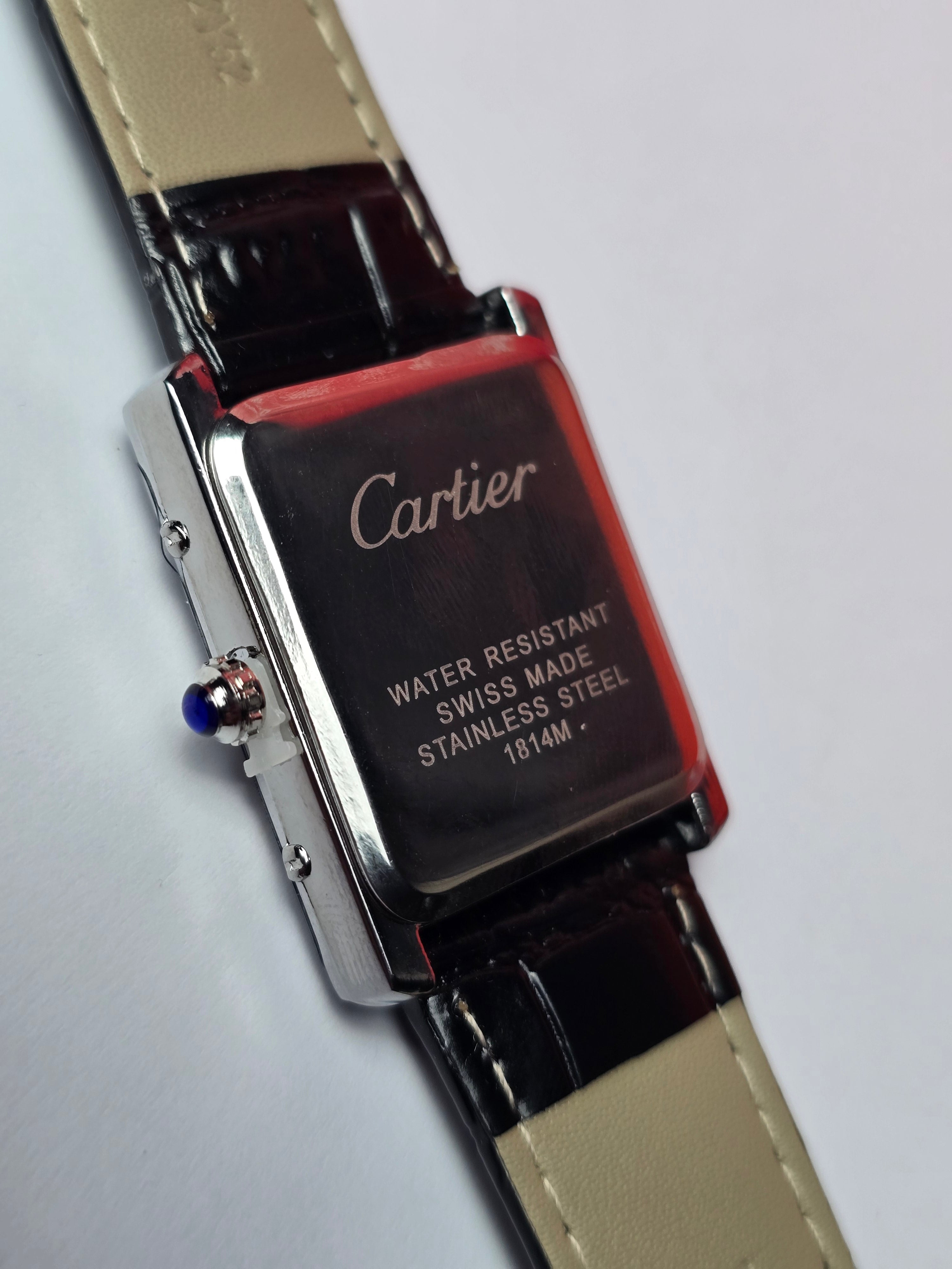Cartier tank leather