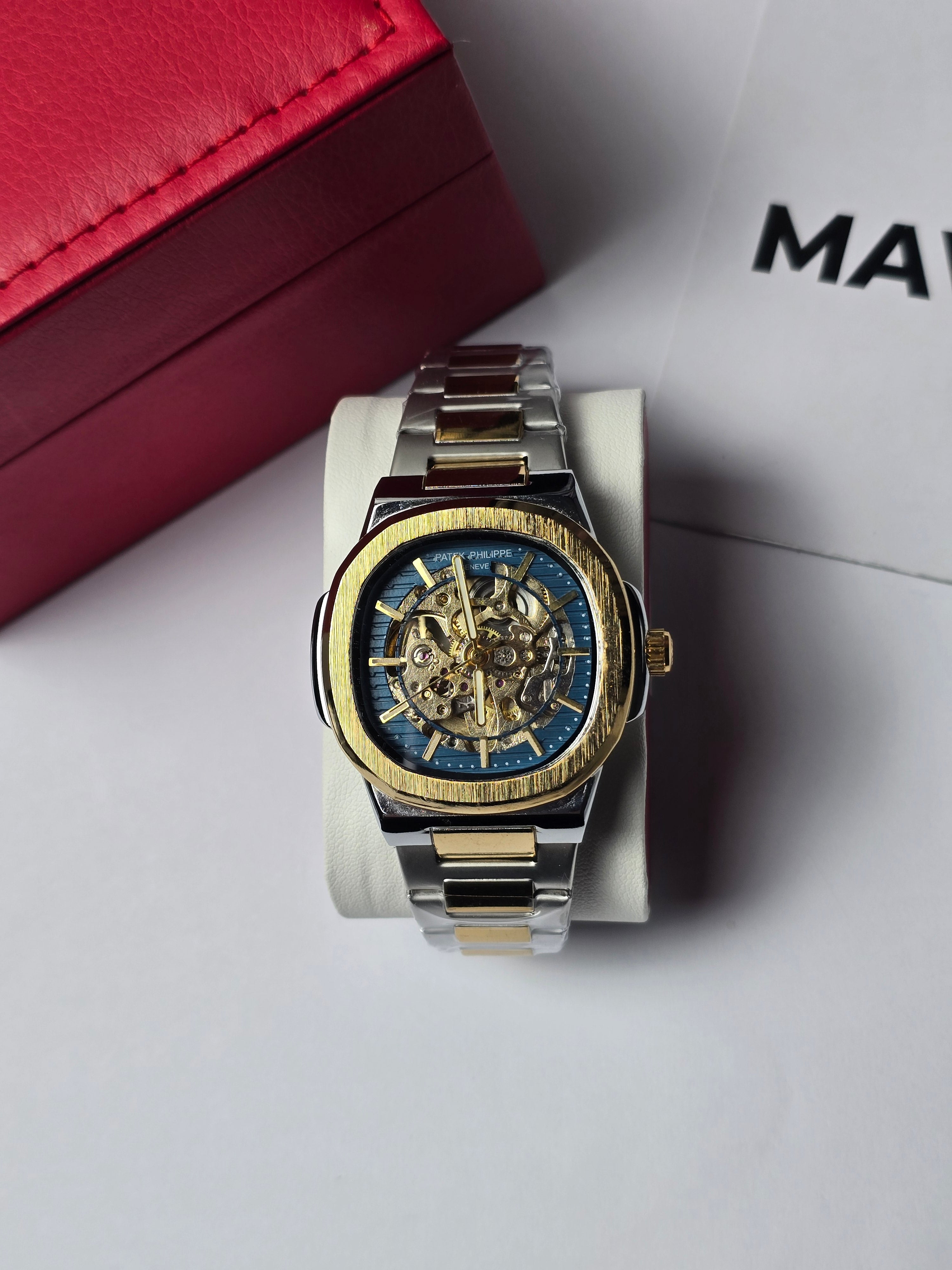 Patek Philippe Automatic Silver with Gold tone