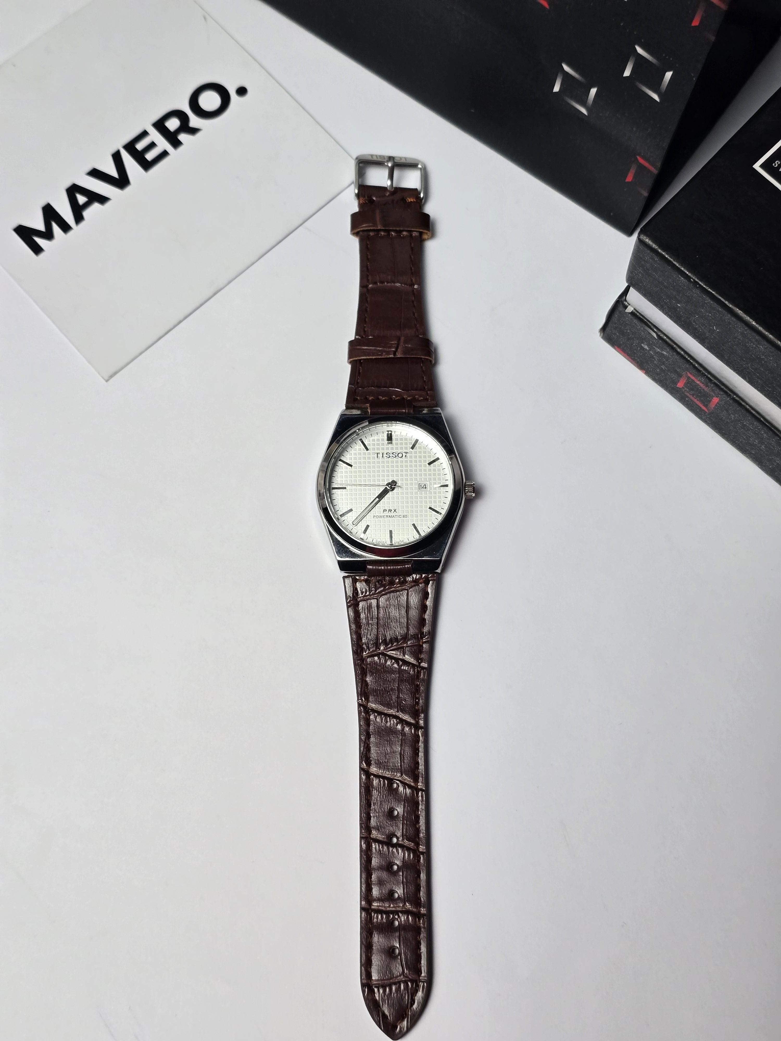 Tissot prx leather Brown