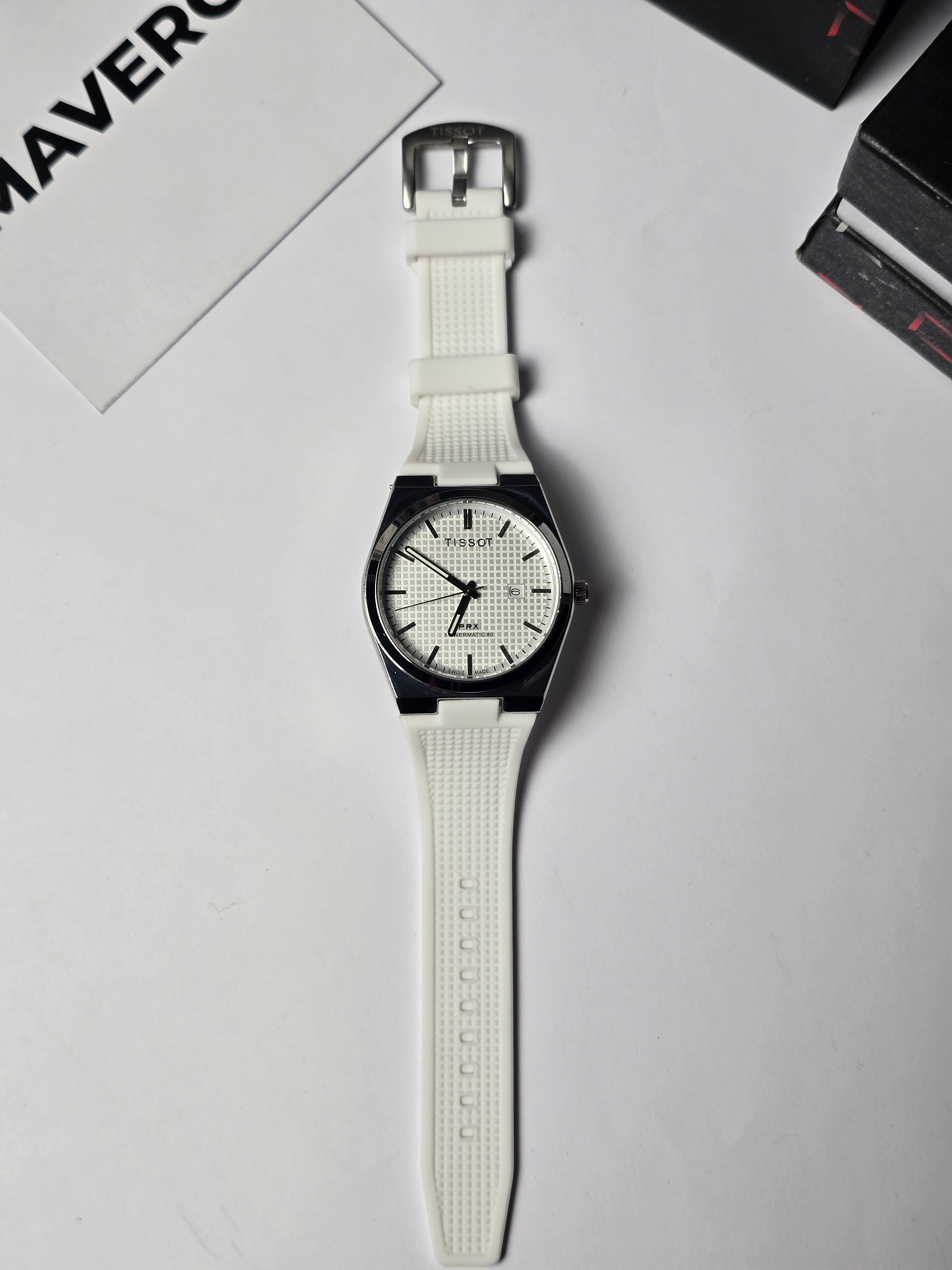 Tissot PRX rubber White