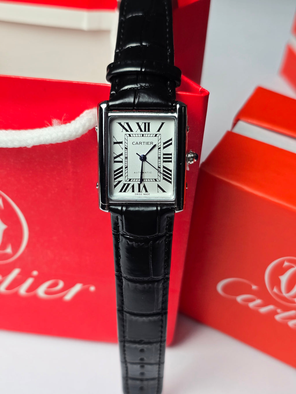 Cartier tank leather