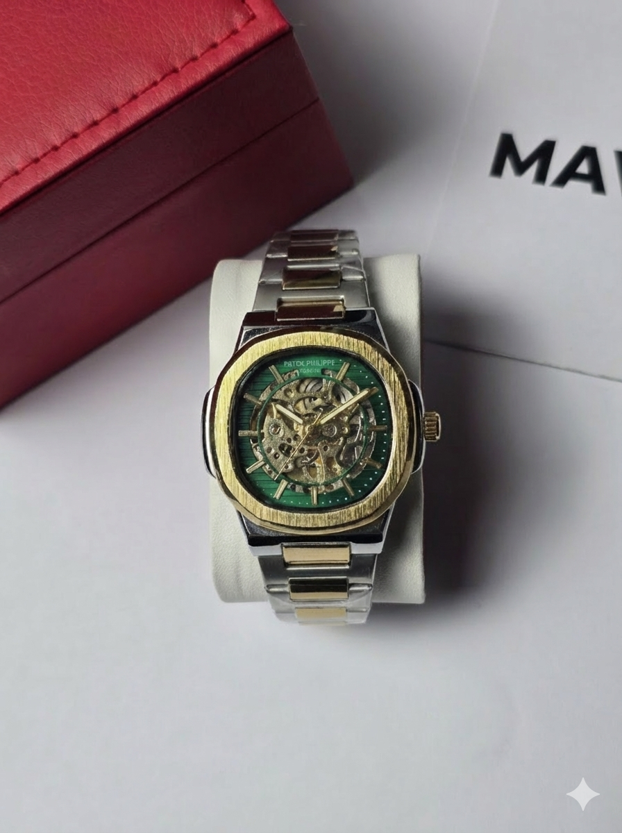 Patek Philippe Automatic Silver with Gold tone