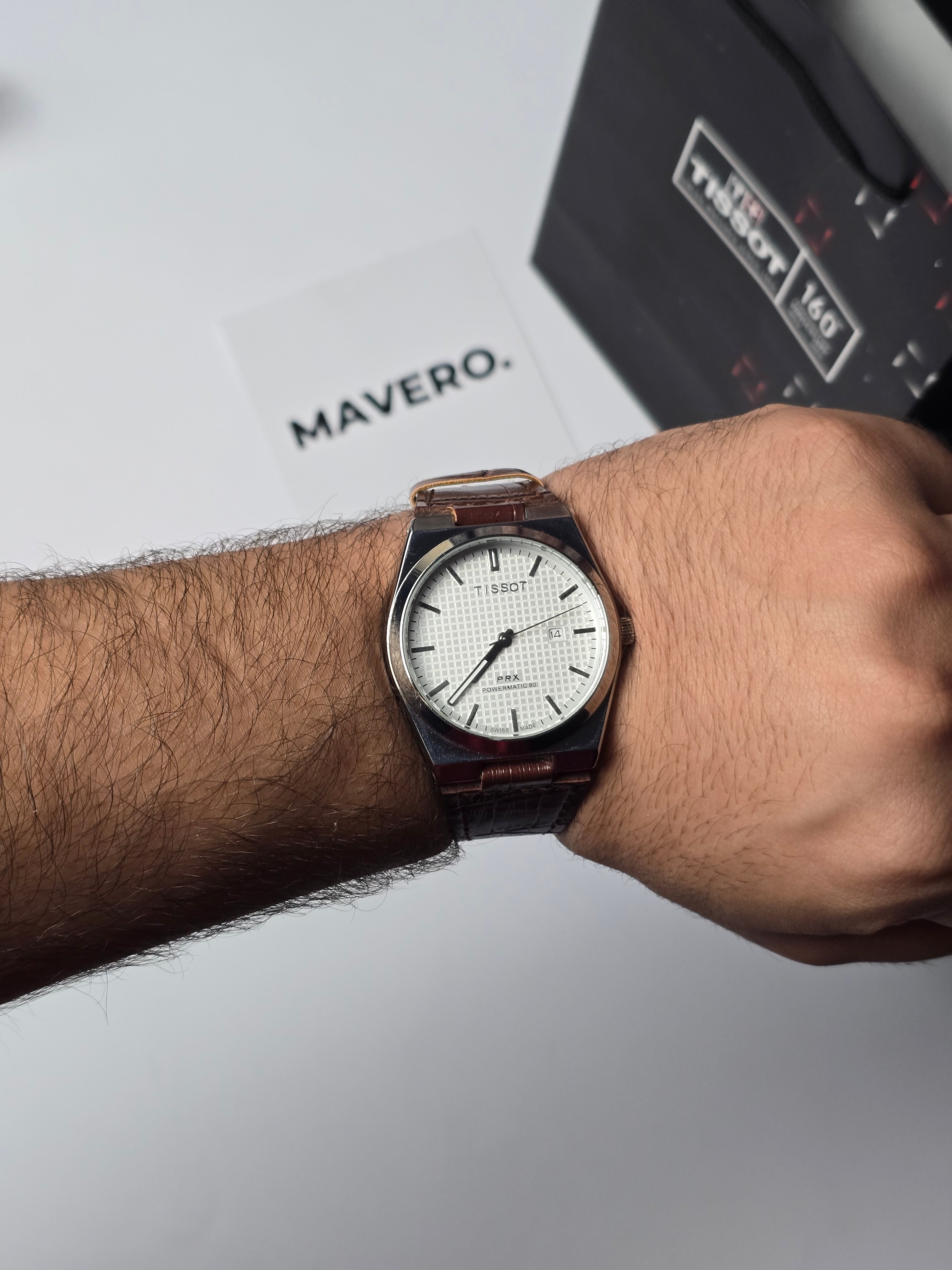 Tissot prx leather Brown