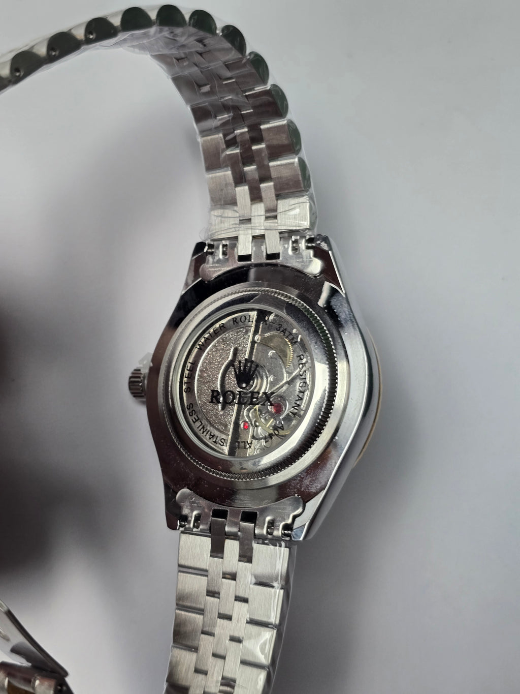 Rolex Date Just Arabic Numbers  Gold