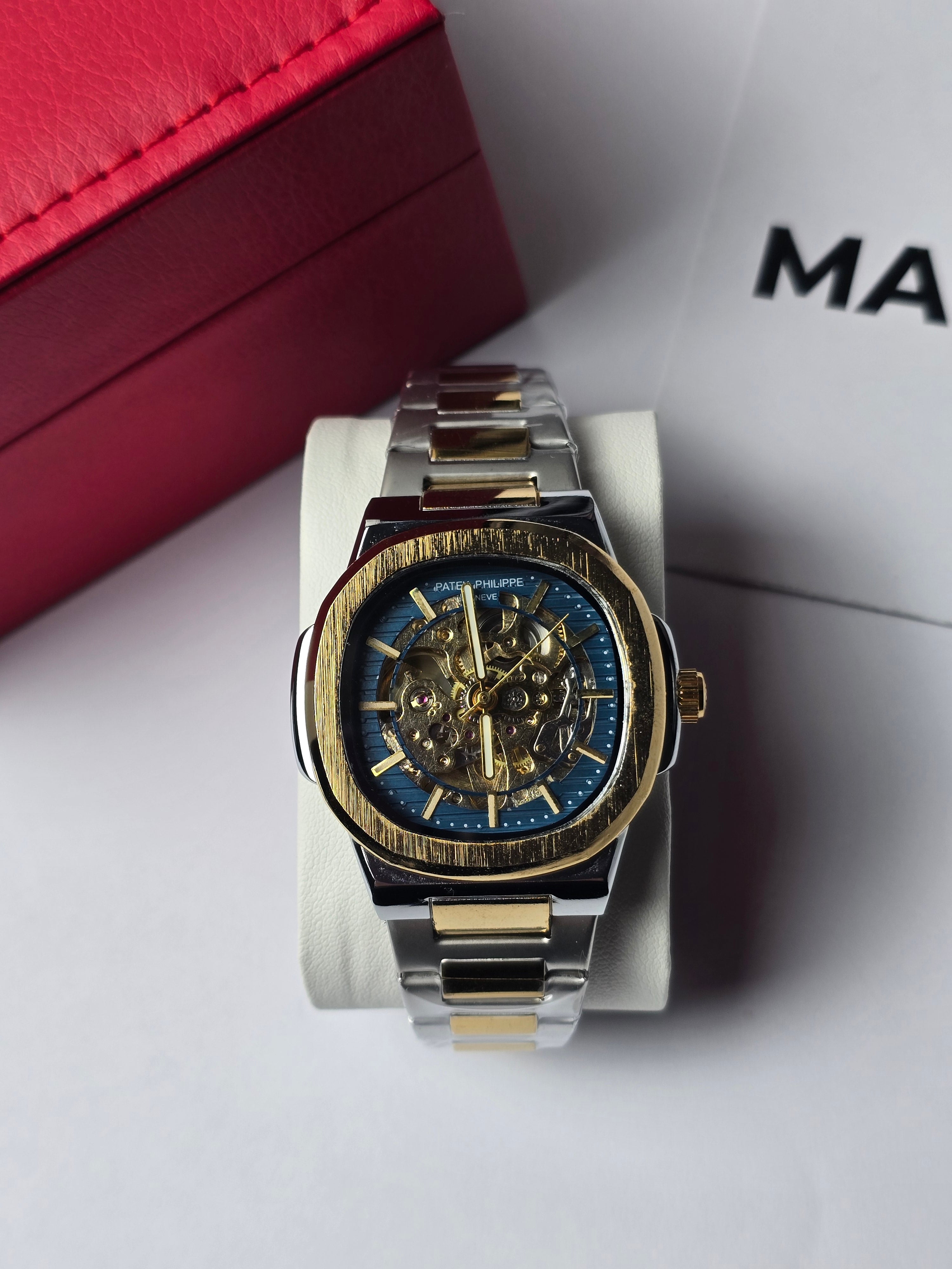 Patek Philippe Automatic Silver with Gold tone