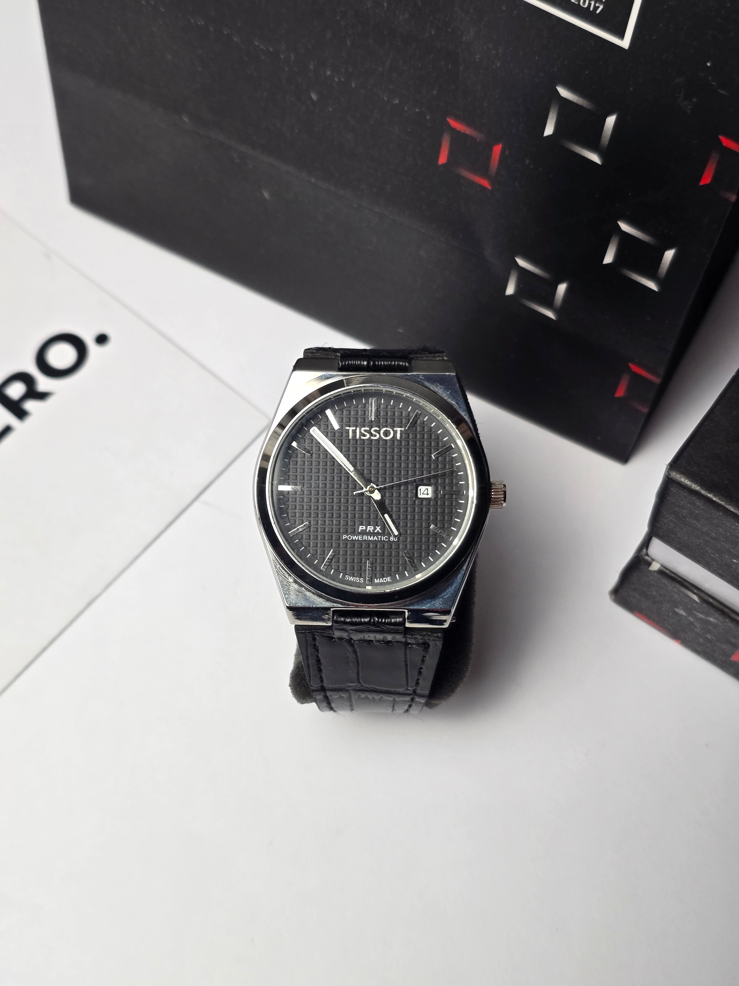 Tissot PRX leather Black