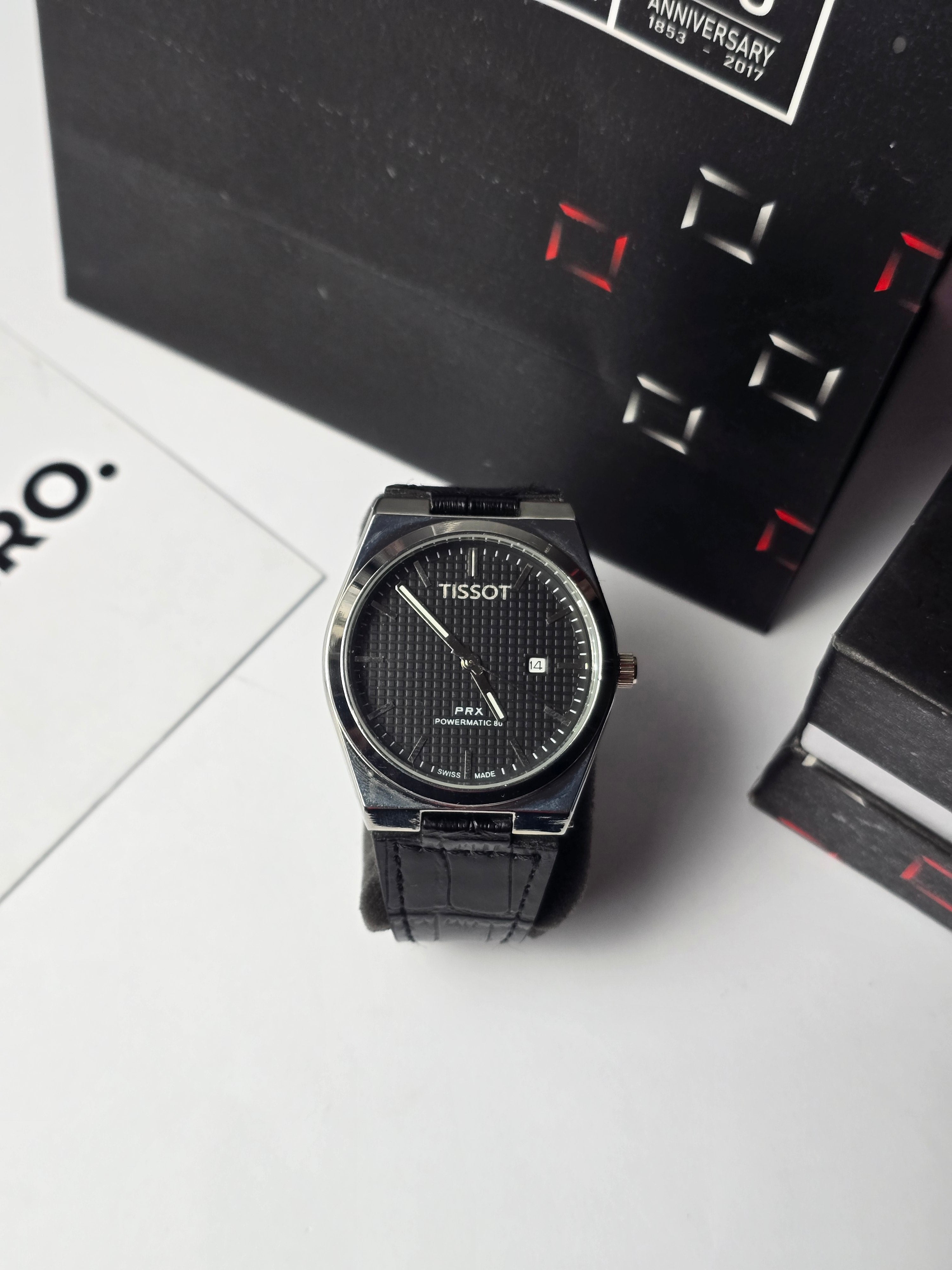 Tissot PRX leather Black