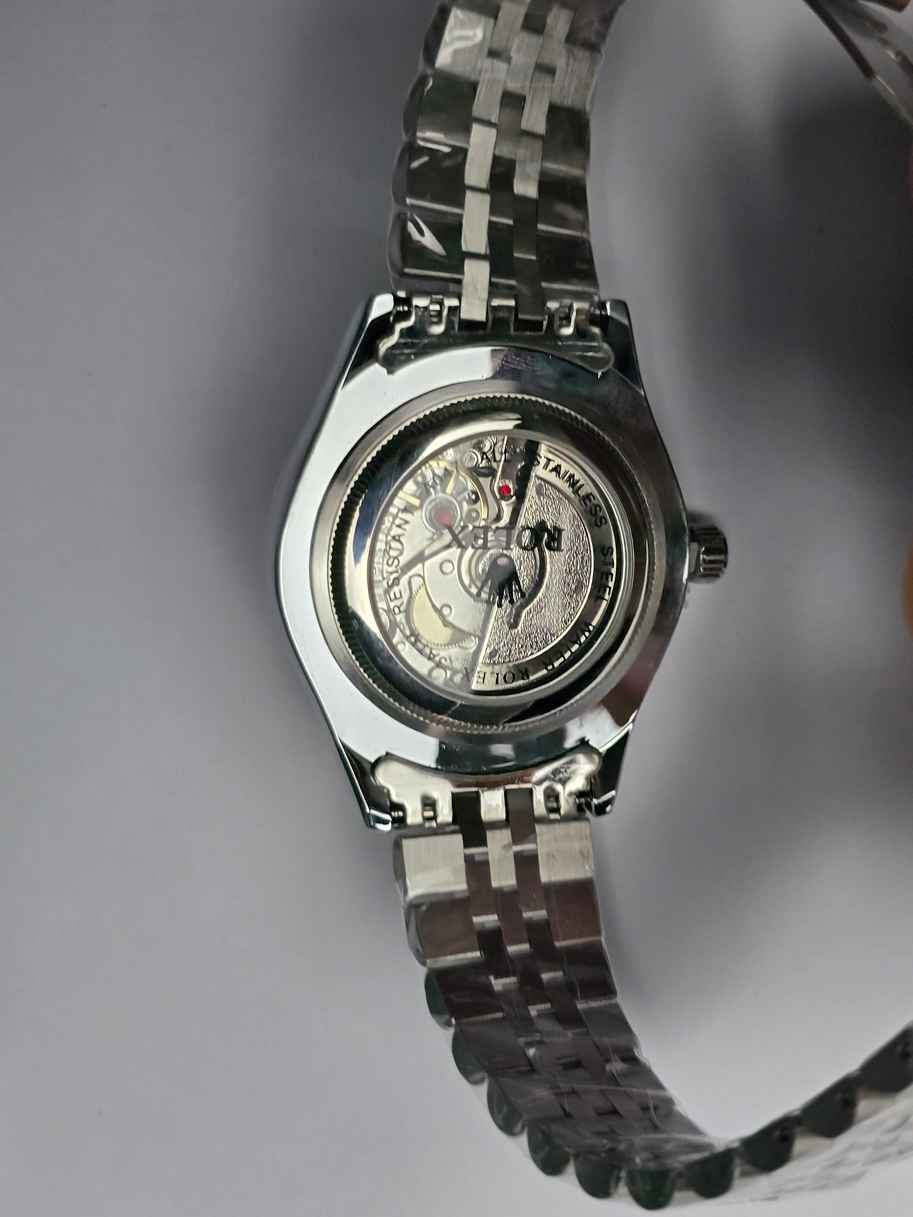 Rolex Date Just Arabic Numbers White